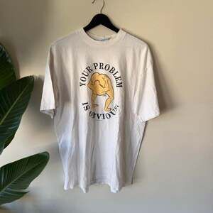 Vintage 1991 All Sport Your Problem Is Obvious Graphic T-Shirt XL